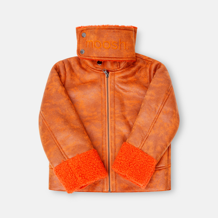 Orange aviator clearance jacket